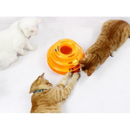 560021 Gioco interattivo per gatti a torre circolare con palline 560021 Gioco interattivo per gatti a torre circolare con palline