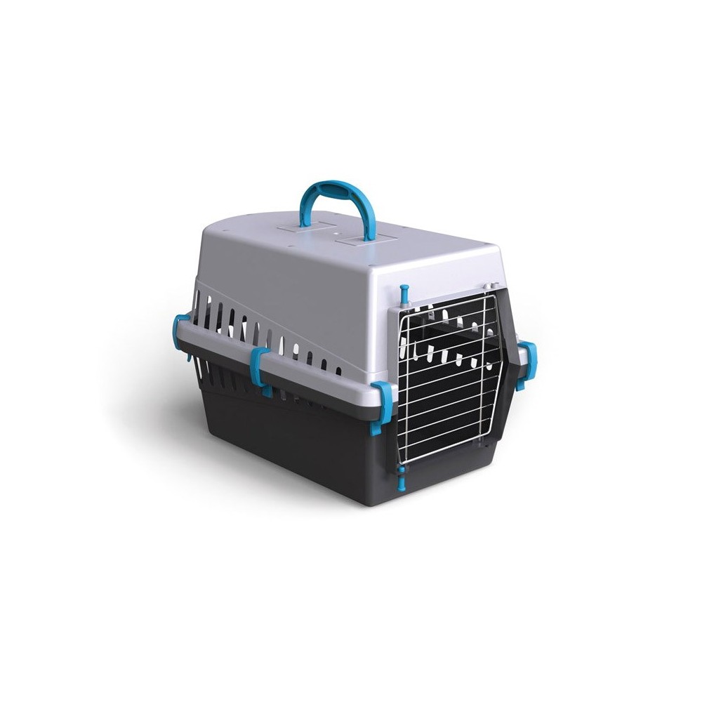 10570 Trasportino con griglia in plastica per cani e gatti da viaggio 50 cm 
