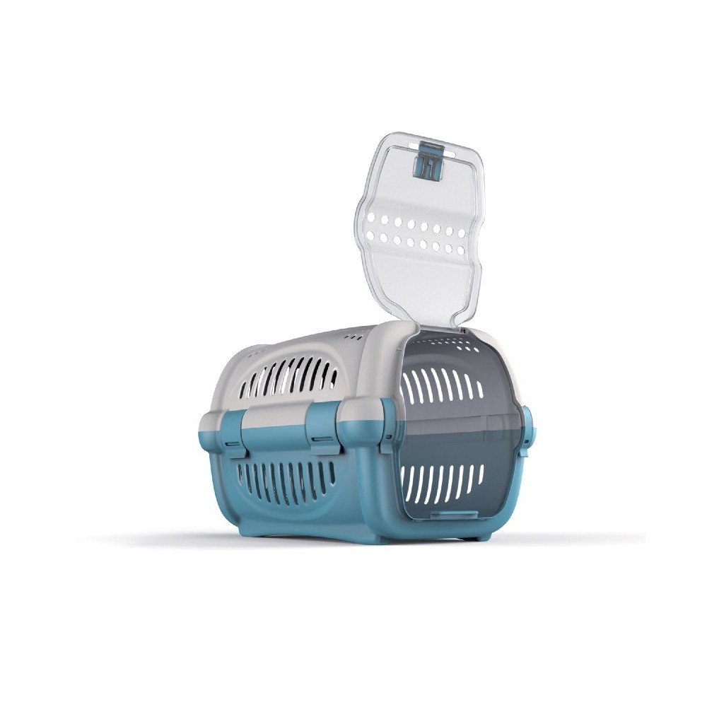 10569 Trasportino in plastica modello Rhino per cani e gatti da viaggio 51 cm 