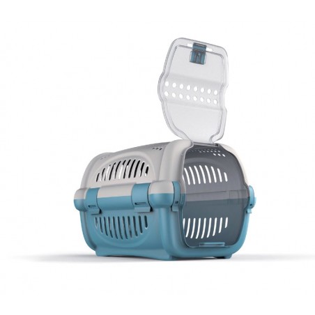 10569 Trasportino in plastica modello Rhino per cani e gatti da viaggio 51 cm 