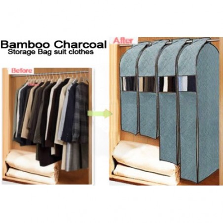 Organizzatore armadio porta abiti Porta abiti da viaggio BAMBOO CHARCOAL