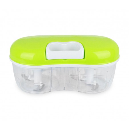 574 robottino tritatutto manuale a corda  con due  lame e fruste montapanna