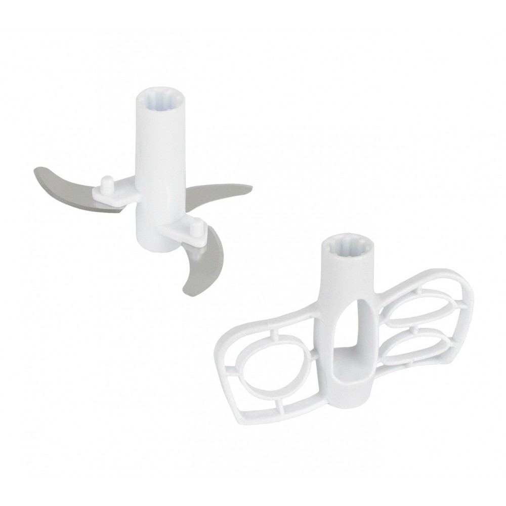 574 robottino tritatutto manuale a corda  con due  lame e fruste montapanna