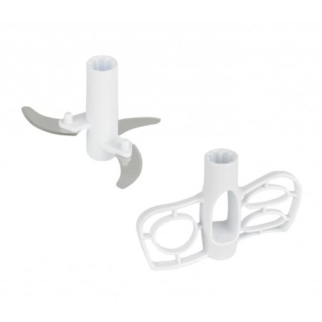 574 robottino tritatutto manuale a corda  con due  lame e fruste montapanna