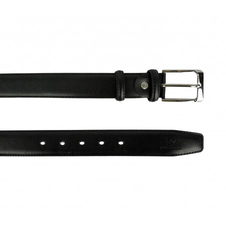 HY01304 Cintura da uomo Pierre Cardin in pelle fibbia in acciaio e due passanti 