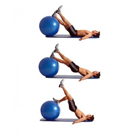 Palla da Ginnastica Fitness Yoga per Allenamento Pilates e Core 65cm antiscoppio