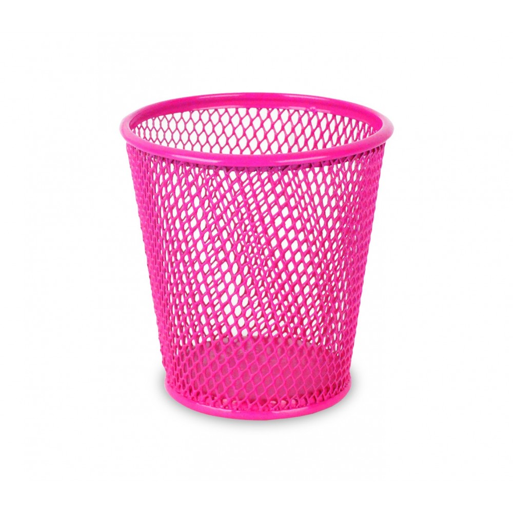 1051T Bicchiere portapenne in metallo traforato in diversi colori 