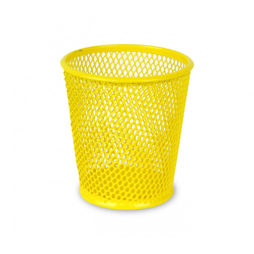 1051T Bicchiere portapenne in metallo traforato in diversi colori 