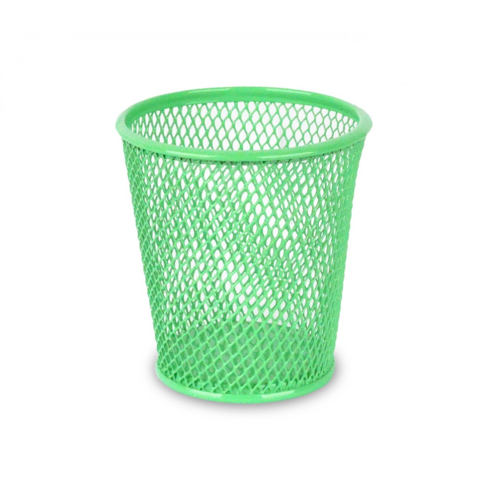 1051T Bicchiere portapenne in metallo traforato in diversi colori 