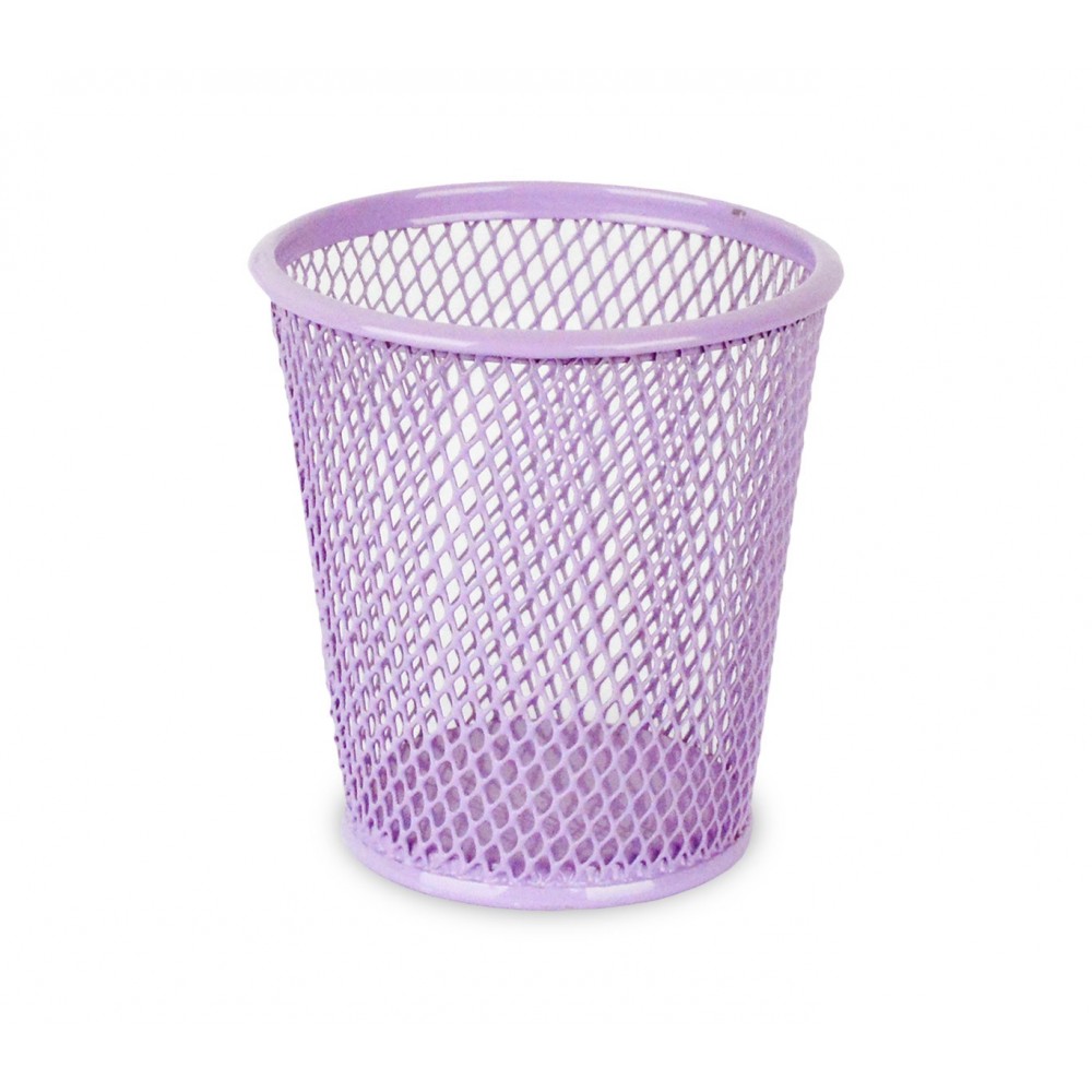 1051T Bicchiere portapenne in metallo traforato in diversi colori 