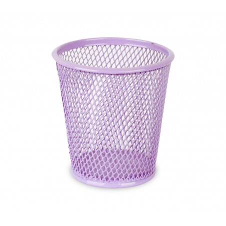 1051T Bicchiere portapenne in metallo traforato in diversi colori 