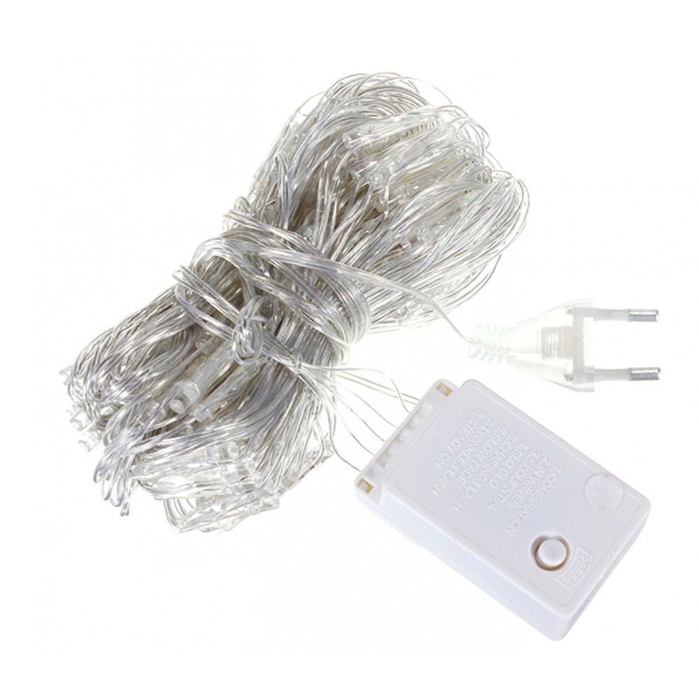 498831 Minilucciole multicolor 100 luci led per uso interno cavo trasparente 