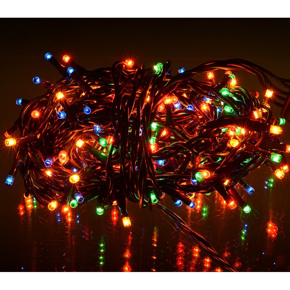013546 Minilucciole 240 luci multicolor per uso interno 8 giochi di luci