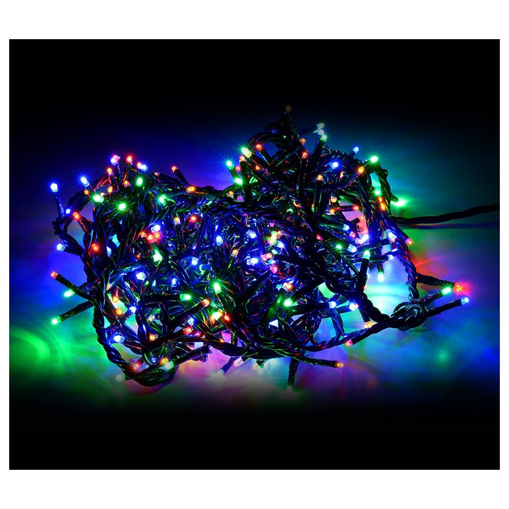 49111Minilucciole led 180 luci multicolor per uso interno 8 giochi di luci