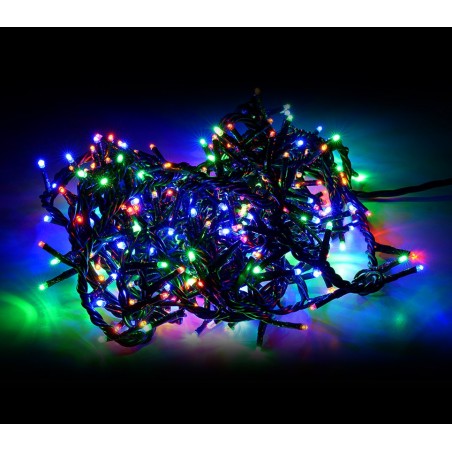 49111Minilucciole led 180 luci multicolor per uso interno 8 giochi di luci
