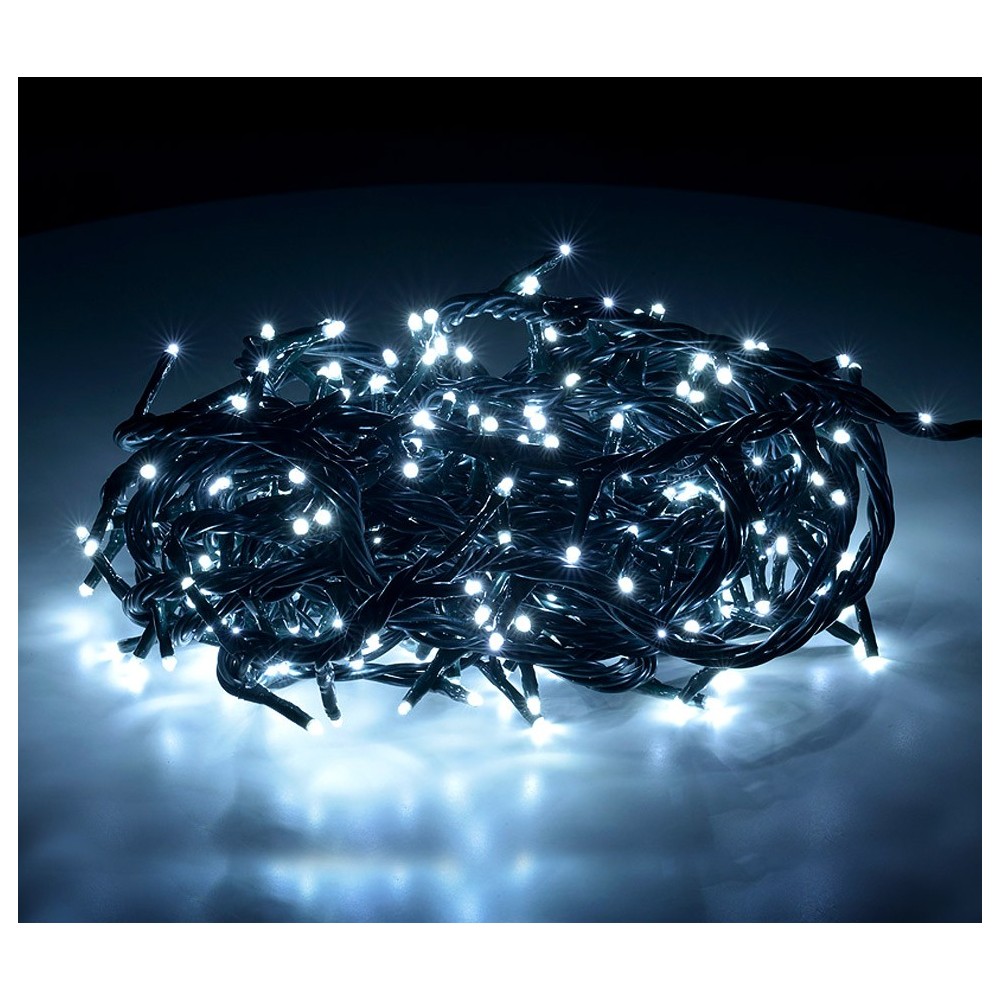 499616 Minilucciole led 240 luci bianco freddo per uso interno 8 giochi di luci
