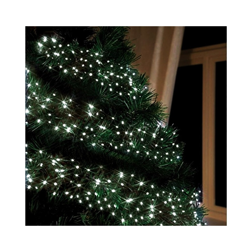 Mantello Di Luci Per Albero Di Natale.499616 Minilucciole Natalizie 240 Led Bianchi 8 Giochi Di Luci 11 56 M