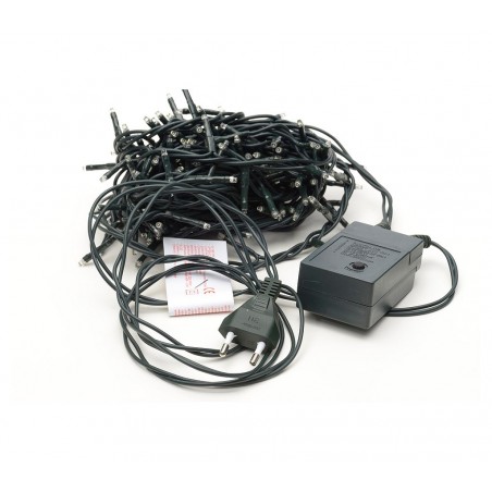 467080 Luci natalizie 100 led multicolor con effetto sonoro 8 melodie da interno