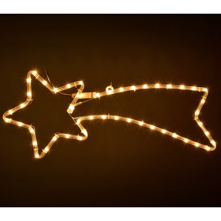 757228Stella cadente natalizia con luci bianche con telaio in metallo 130 cm 757228Stella cadente natalizia con luci bianche con telaio in metallo 130 cm