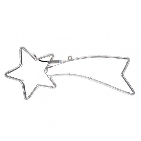 757228Stella cadente natalizia con luci bianche con telaio in metallo 130 cm 757228Stella cadente natalizia con luci bianche con telaio in metallo 130 cm