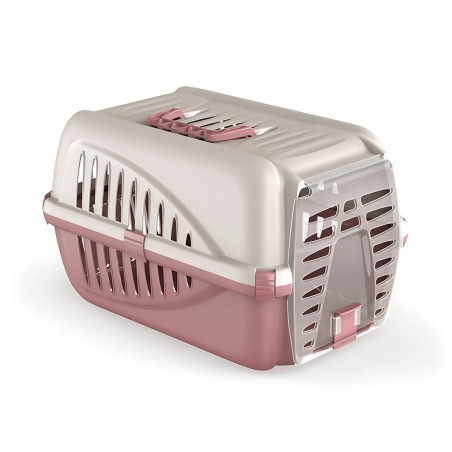 105676 Trasportino in plastica per animali PANZER made in Italy 50x33x21cm