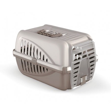 105676 Trasportino in plastica per animali PANZER made in Italy 50x33x21cm