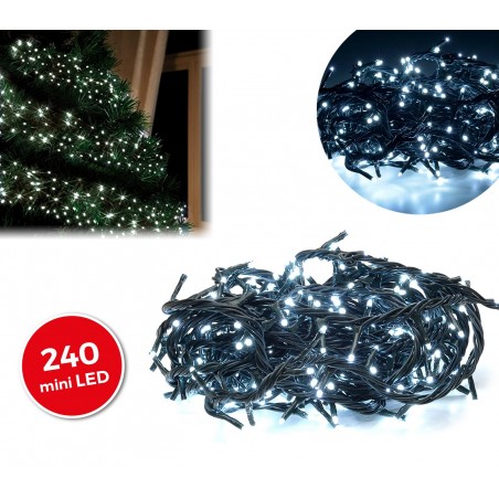 499616 Minilucciole natalizie 240 led BIANCHI 8 giochi di luci cavo Verde 499616 Minilucciole natalizie 240 led BIANCHI 8 giochi di luci cavo Verde