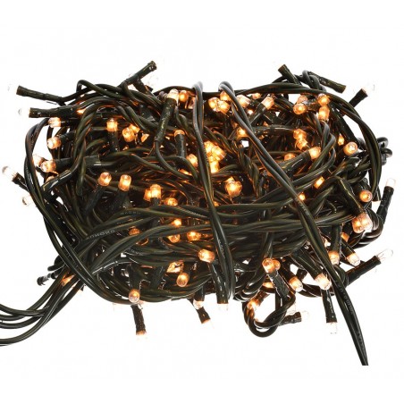 013539 Minilucciole natalizie 240 luci BIANCHE 8 giochi di luci cavo Verde