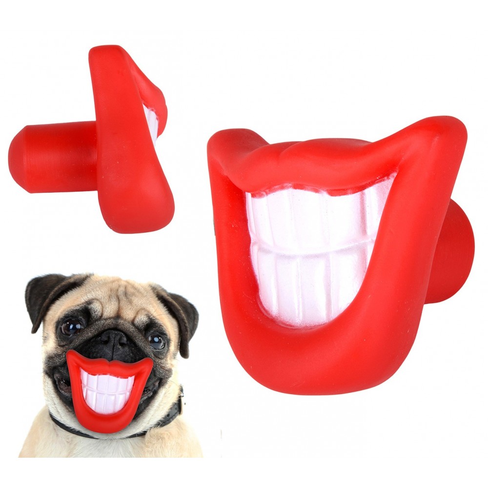 15968Gioco da mordere per cani SMILE con suono mod. sorriso e muso di coinghiale