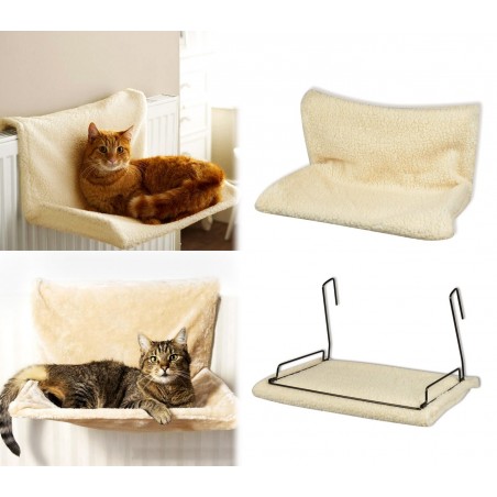 29450 Cuccia da termosifone per gatti RELAX 46x30x26cm sfoderabile e lavabile 