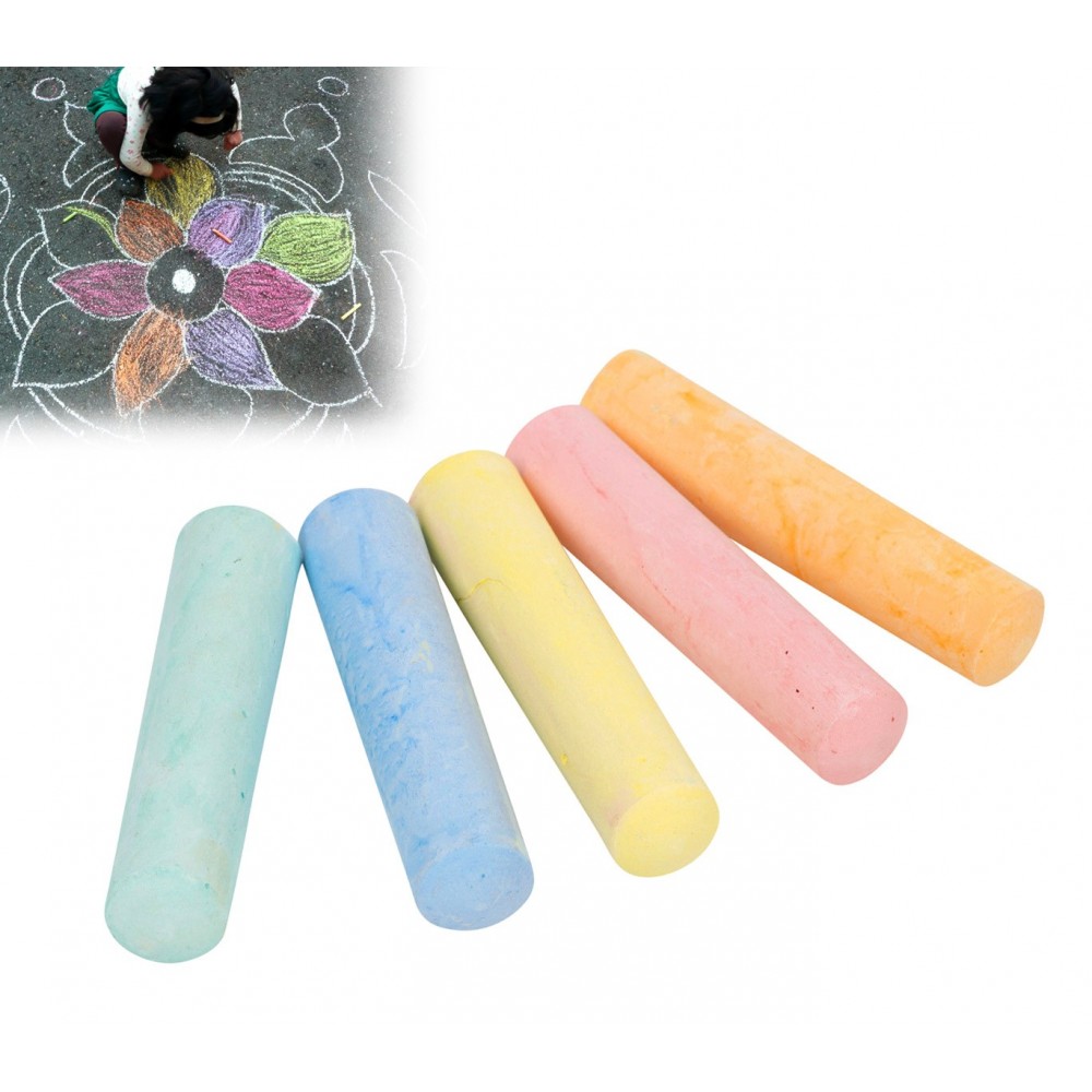 9726 Confezione di 15 MAXI gessi colorati per disegni su strada 9726 Confezione di 15 MAXI gessi colorati per disegni su strada