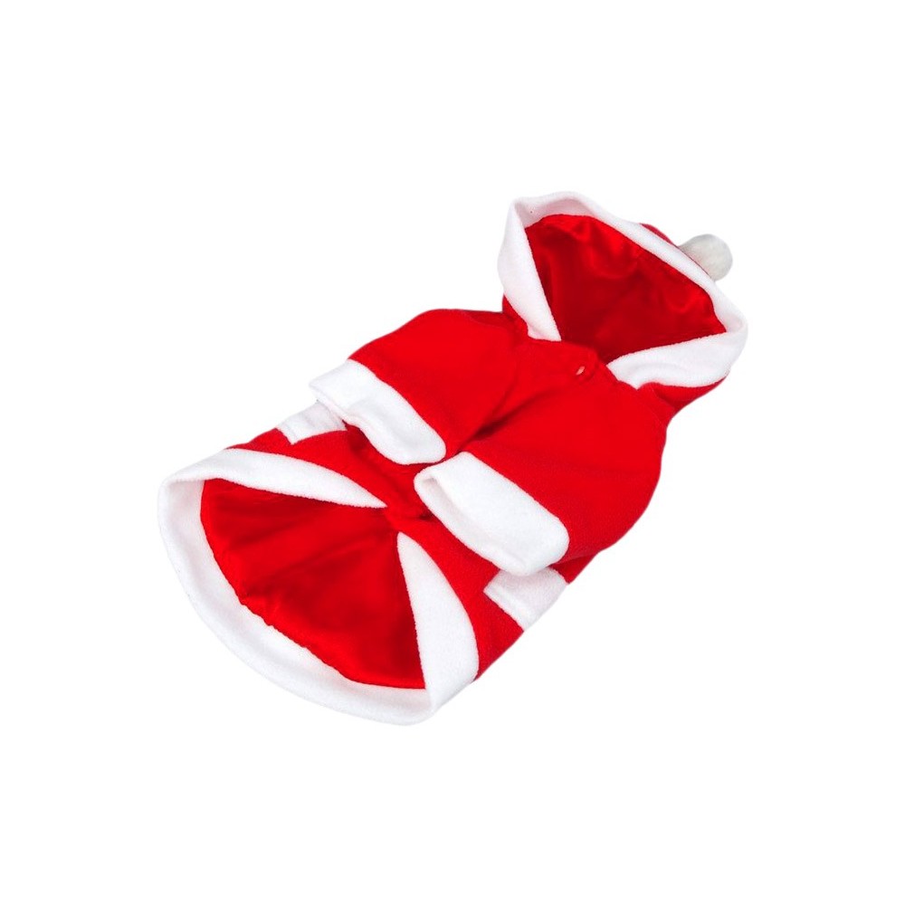 Vestiti Di Natale Per Cani.Vestito Da Babbo Natale Con Cappuccio Per Cani Di Piccola E Media Tg