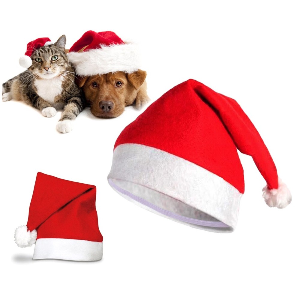 790733 Cappello da BABBO NATALE per animali di taglia piccola e media 