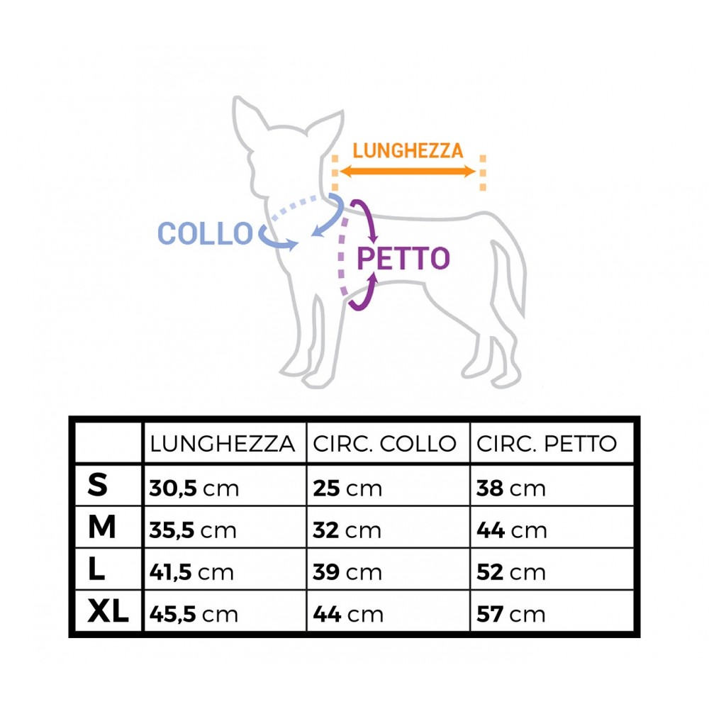 Vestito natalizio con stampa per animali di piccola e media taglia