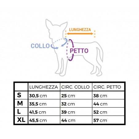 Vestito natalizio con stampa per animali di piccola e media taglia