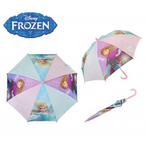 WD17493 Ombrello da pioggia per bambina Disney FROZEN Anna ed Elsa 57cm