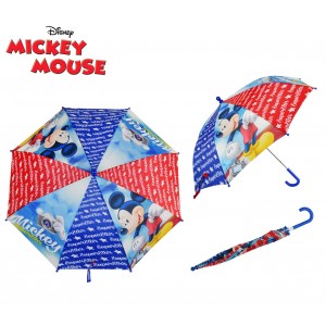 WD17496 Ombrello da pioggia per bambino Mickey Mouse con loghi 57 cm