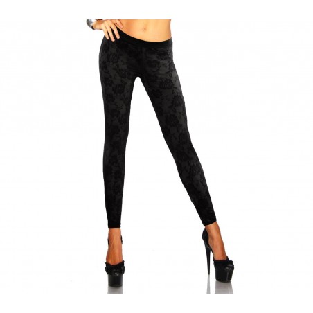 Set 3 leggings donna effetto pelle elastici 