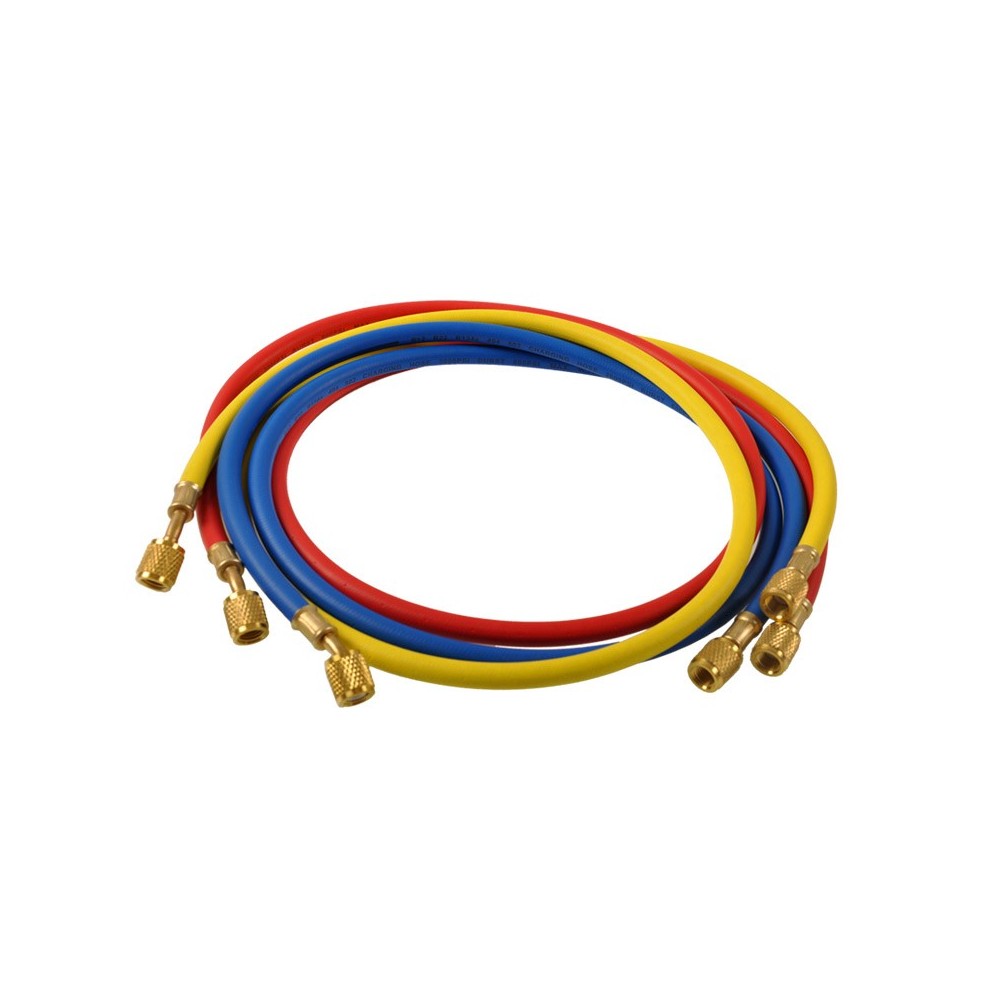 G02670 Set manometro a 5 vie per diagnosi gas condizionatori di aria e auto