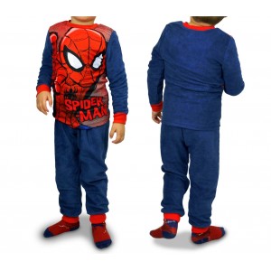 Image of 826438 Pigiama da bambino con grafica di Spiderman in caldo pile da 4 a 8 anni 6900645036843
