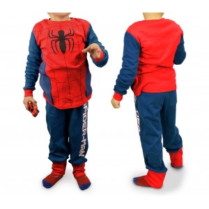 Image of 826315 Pigiama da bambino con motivo di Spiderman in caldo cotone da 4 a 8 anni 6910296174023