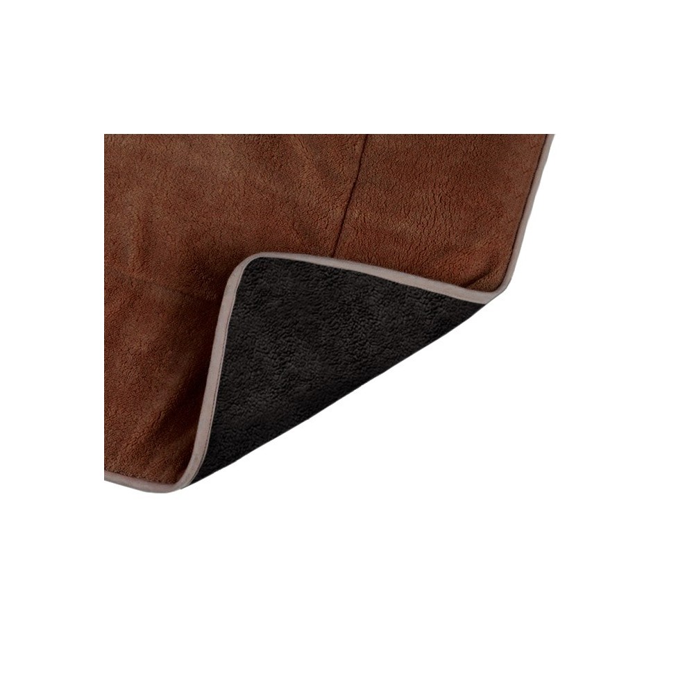 3003 Materassino morbido in vellutino per cani taglia m marrone 48 x 41 cm