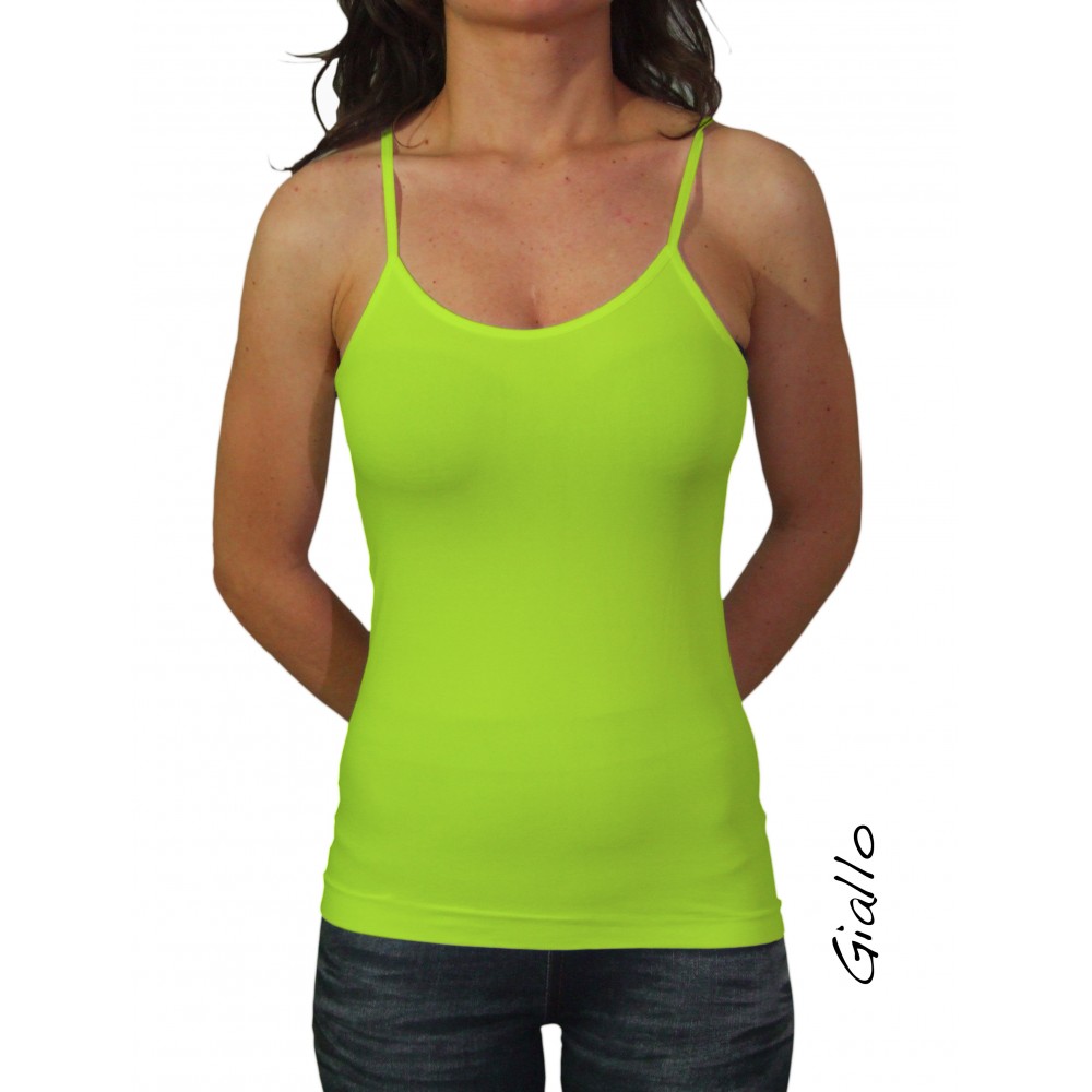 Canotta canottiera slim fit  maglia donna...