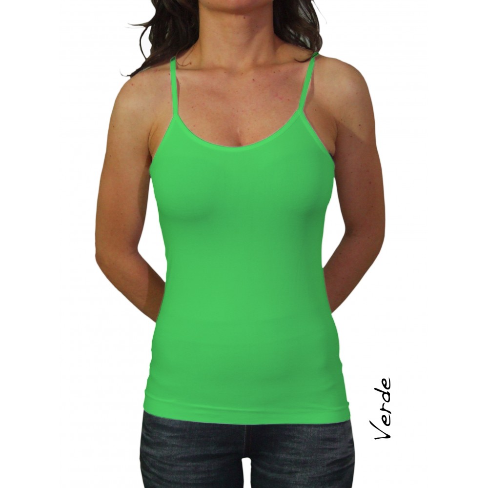 Canotta canottiera slim fit  maglia donna...