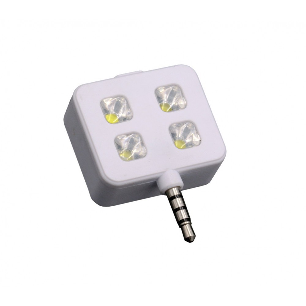 221791 Mini flash 4 led per selfie compatibile con dispositivi Samsung e Apple