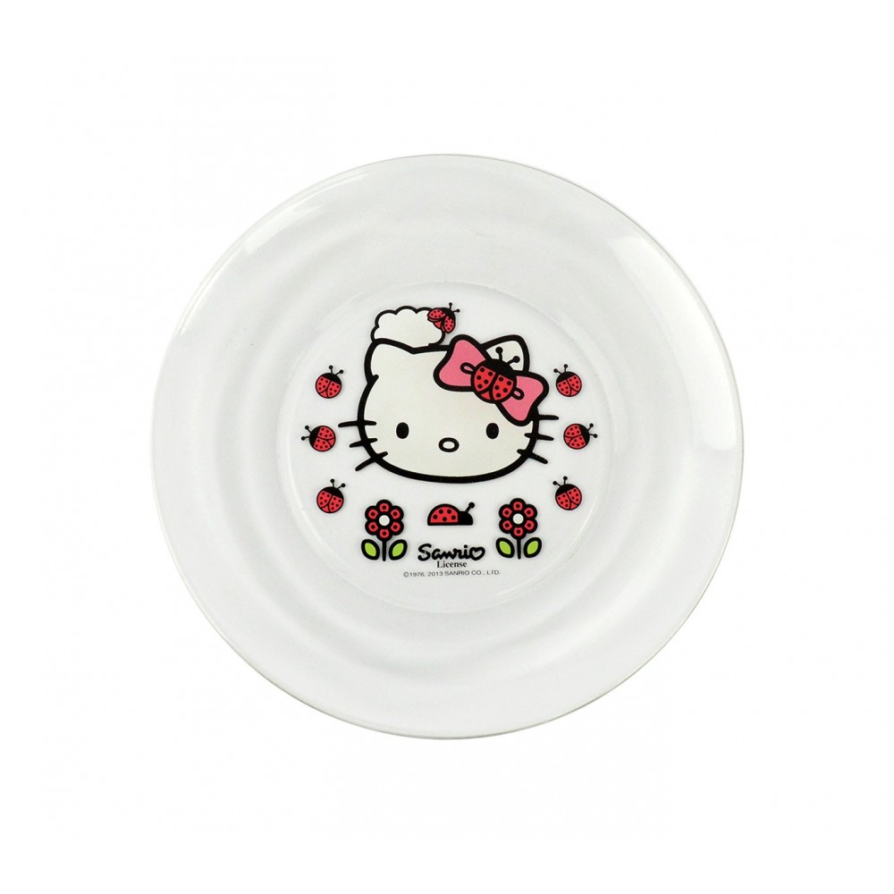 MEDIA WAVE store HK7733 Set da Colazione Hello Kitty con Scodella Tazza e piattino in Vetro 