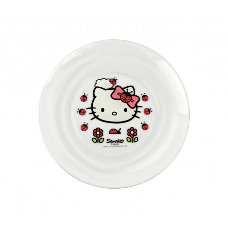 HK7733 Set da colazione Hello Kitty con scodella tazza e piattino in vetro