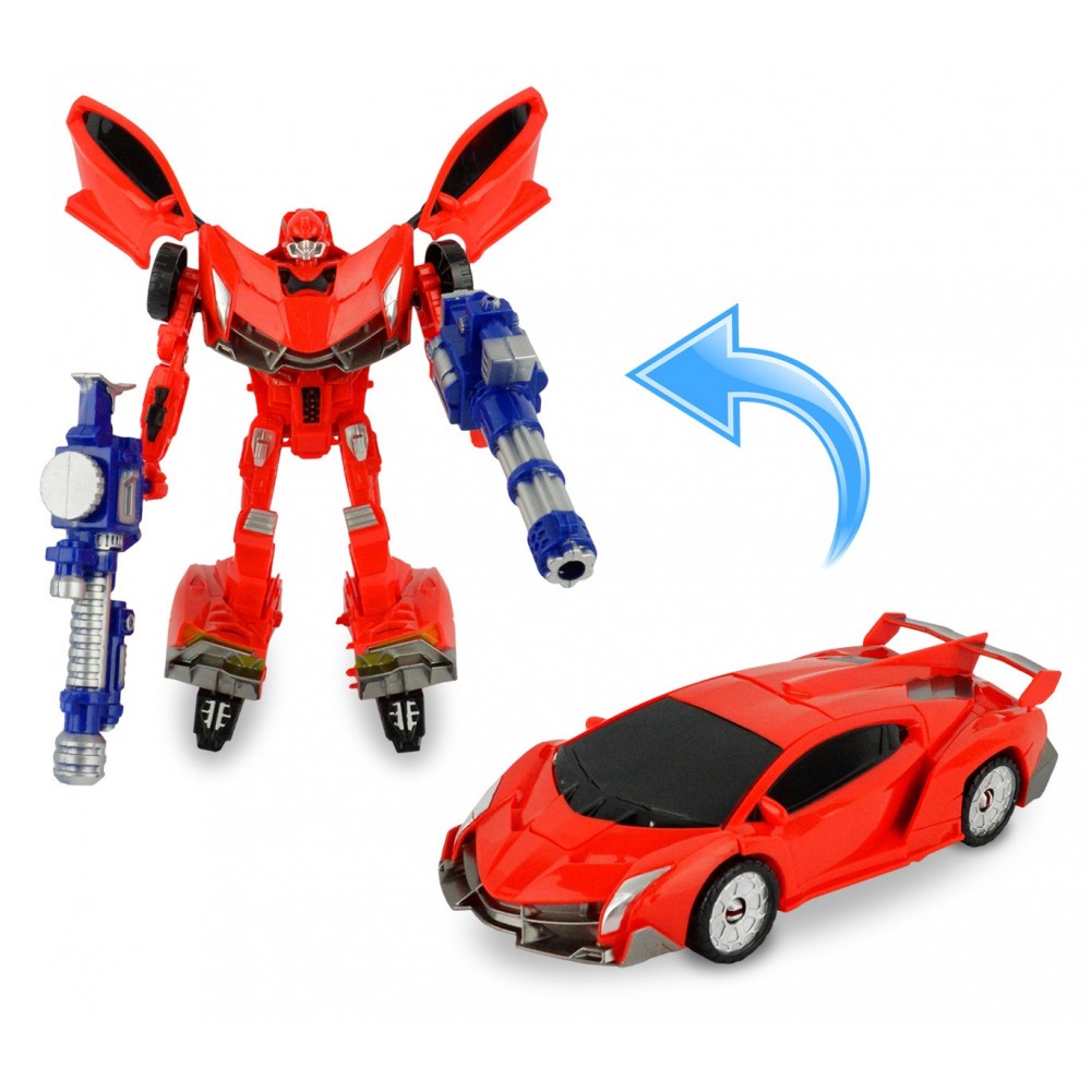 377496 Power robot trasformabili in automobile due modelli con armi