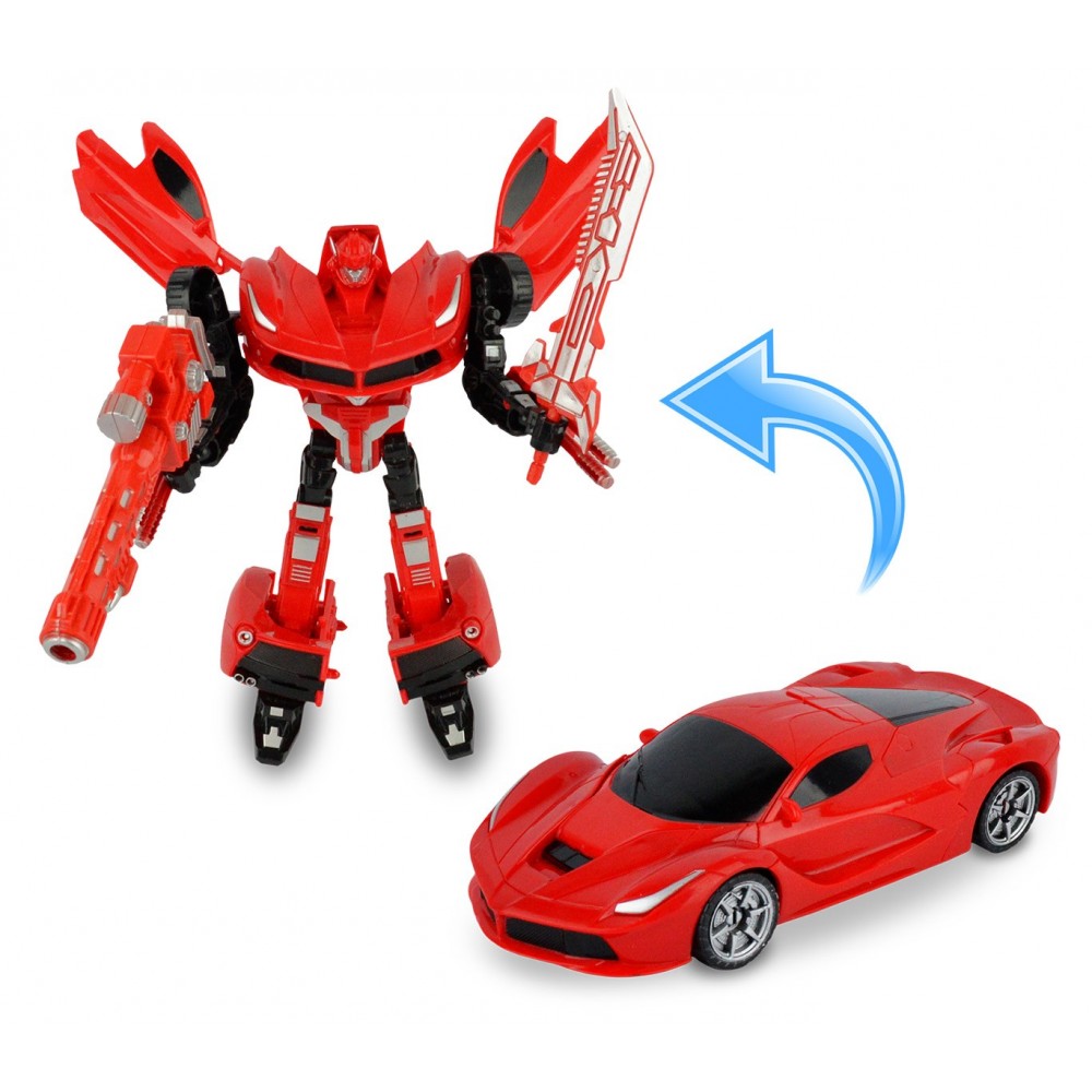 377496 Power robot trasformabili in automobile due modelli con armi