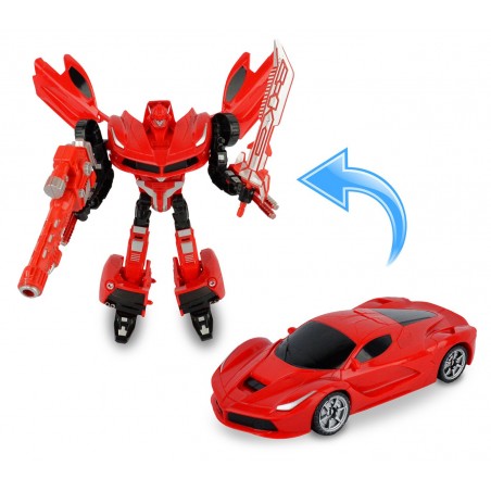 377496 Power robot trasformabili in automobile due modelli con armi